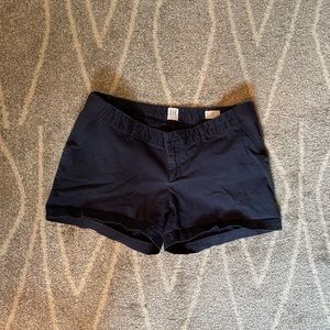 GAP Maternity Inset Panel Shorts, Navy Twill